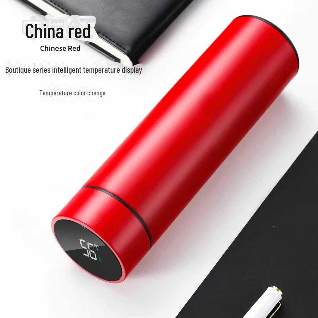 Термокружка Smart Display 2024: Нержавеющая сталь, двухслойный, портативный, цифровой дисплей для бизнеса и использования в автомобиле