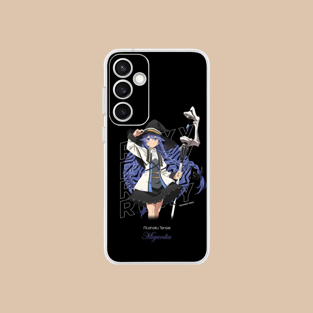 Чехол для мобильного телефона Mushoku Tensei Roxy для Samsung Galaxy S25 S24 S23 S22 S21Plus FE Ультрапрозрачный Цветной Чехол Красивый Роскошный