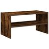 Stackable Shoe Rack Smoked Oak Finish 60 x 30 x 30.5 cm