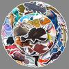 50 Deep Sea Fish Doodle Stickers Personalized Cartoon Marine Life Decorative Mobile Phone Case Suitcase Stickers