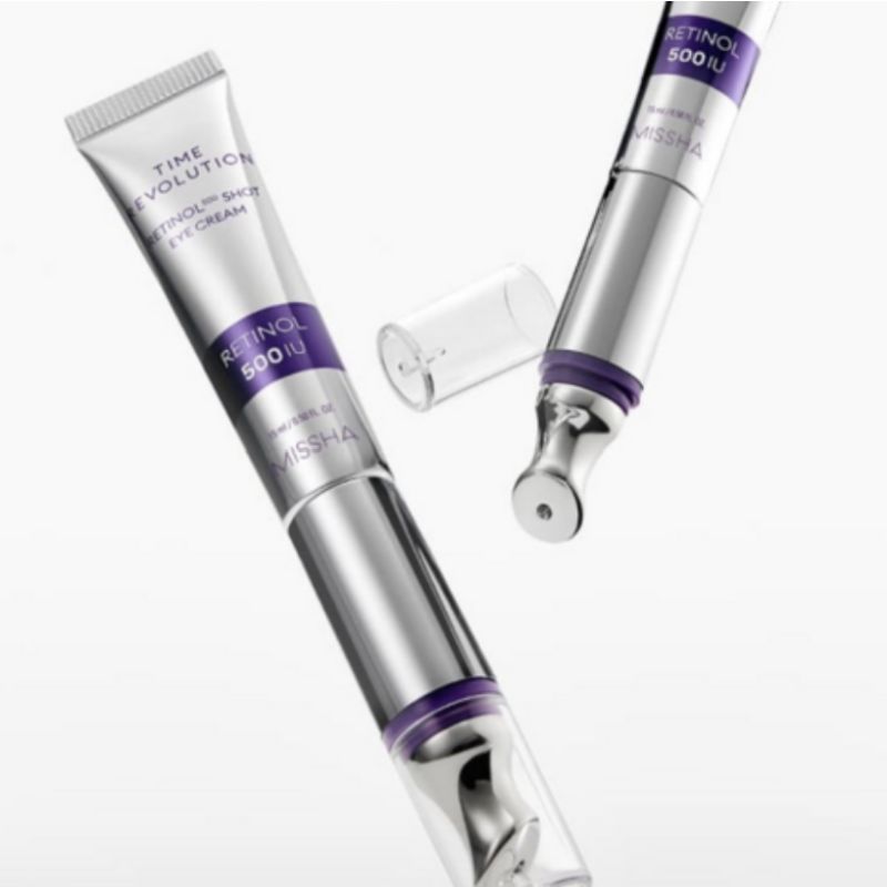 MISSHA Time Revolution Retinol 500 Shot Galvanic Eye Cream Duo Set 15ml + 15ml
