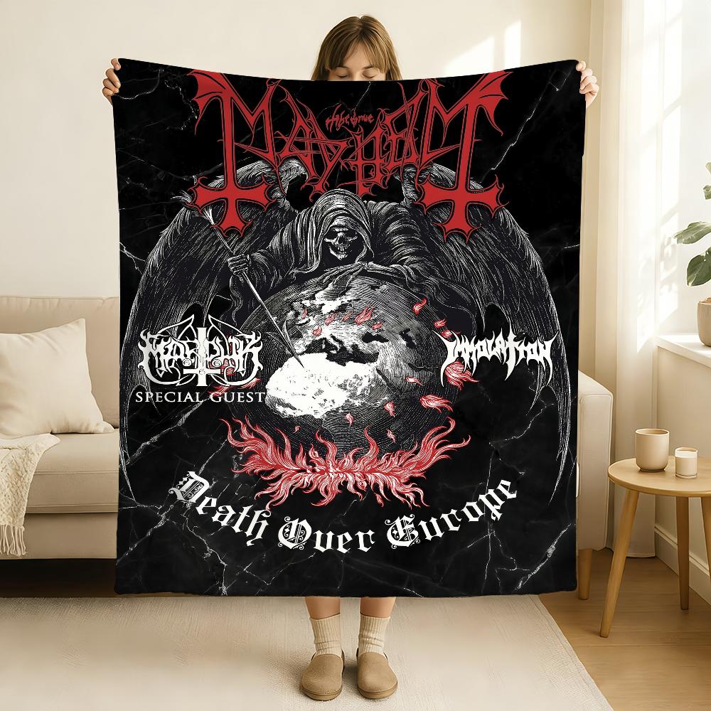 Плед M-Mayhem Liturgy of Death Мягкий и приятный для кожи Для дивана Кровати Дремоты Покрывало Всесезонное Одеяло