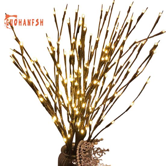 Рождественские 20 светодиодов ивовая ветвь лампы, гирлянда, украшение для свадебной вечеринки и елки