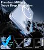 Прочный Магнитный Чехол Magsafe Для Samsung Galaxy S25 Ultra S24 S23 S22 S21 FE Plus Гибридный Беспроводная Зарядка Жесткая Крышка Прозрачный Мягкий