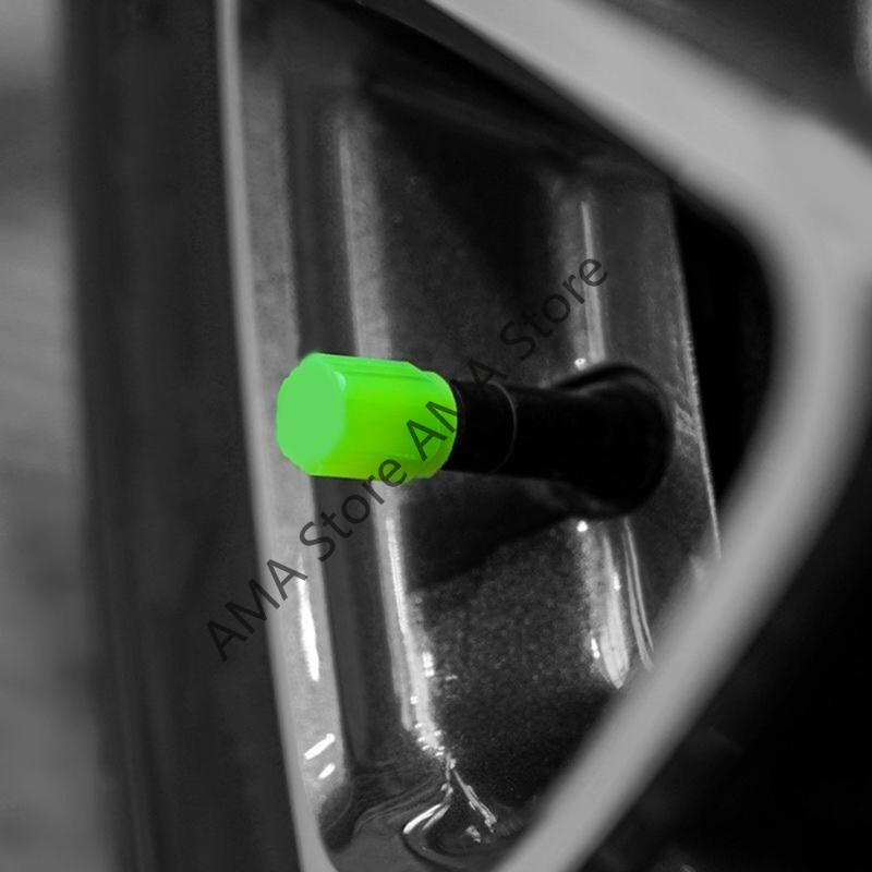 20 шт. Светящиеся колпачки вентилей автомобильных шин Флуоресцентные Ночные Светящиеся Декор Мотоцикл Велосипед Колесо Ниппель Пылезащитные Колпачки штоков вентилей шин