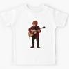 Ed Sheeran Inspired Chimpanzee with Acoustic Guitar Kids T-Shirt