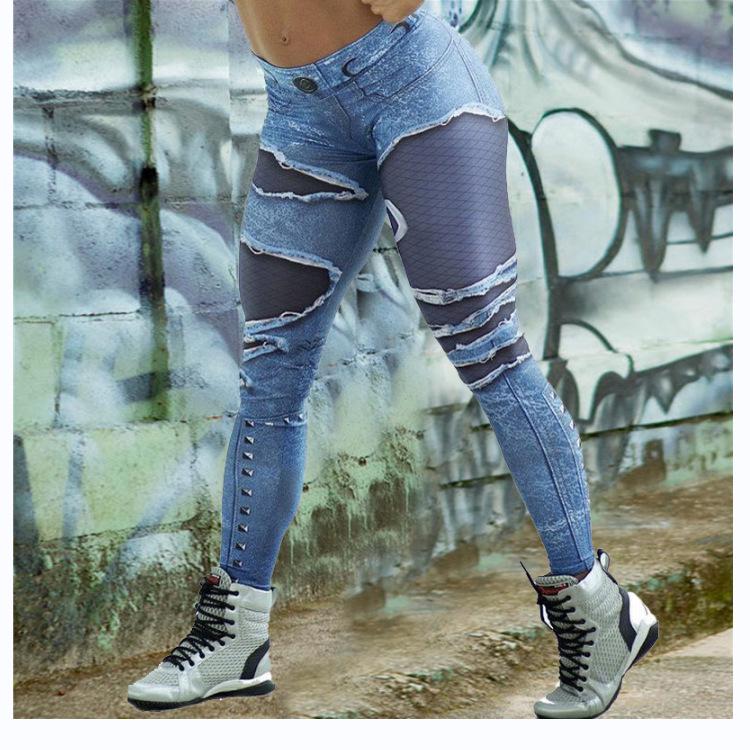 Wish Летние женские многоцветные леггинсы для йоги с высокой талией и эффектом подтяжки ягодиц XY978