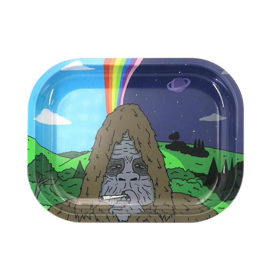 Кейс для хранения Поднос Металлический Поднос для скручивания 18x14см Контейнер из луженой стали Аксессуары для курения сигар