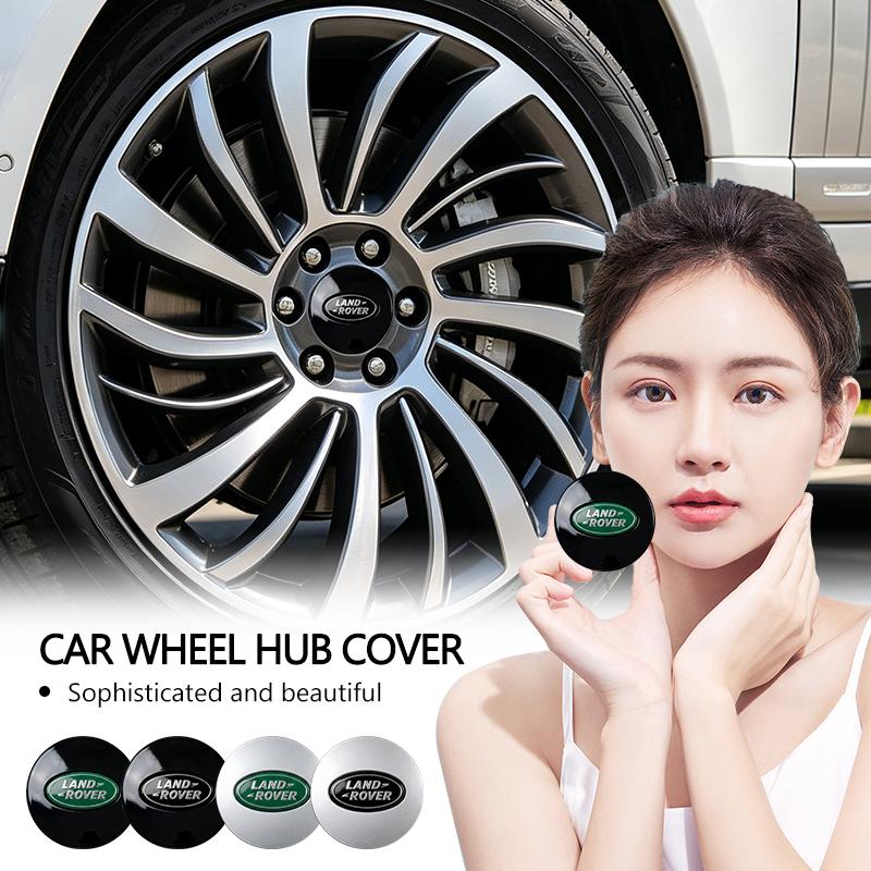 4Pcs Car Emblem Wheel Center Hub Cap Covers Auto Rim Cover For Land Rover Rnage Rover 2 3 4 Freelander Defender Evoque Sport XS2