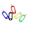 50pcs/lot Colorful Plastic Keychain Key Tags Label Numbered Name Baggage Tag ID Label Name Tags With Split Ring