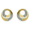 [J4405] - Gold Plated 'Déesse' Earrings - 10 Mm