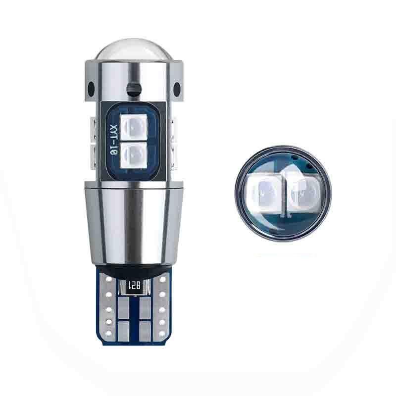 2/1 шт. W5W T10 светодиодный Canbus без ошибок 3030 10SMD Auto 5W5 светодиодный светильник с клиновидным боковым указателем поворота супер яркий белый