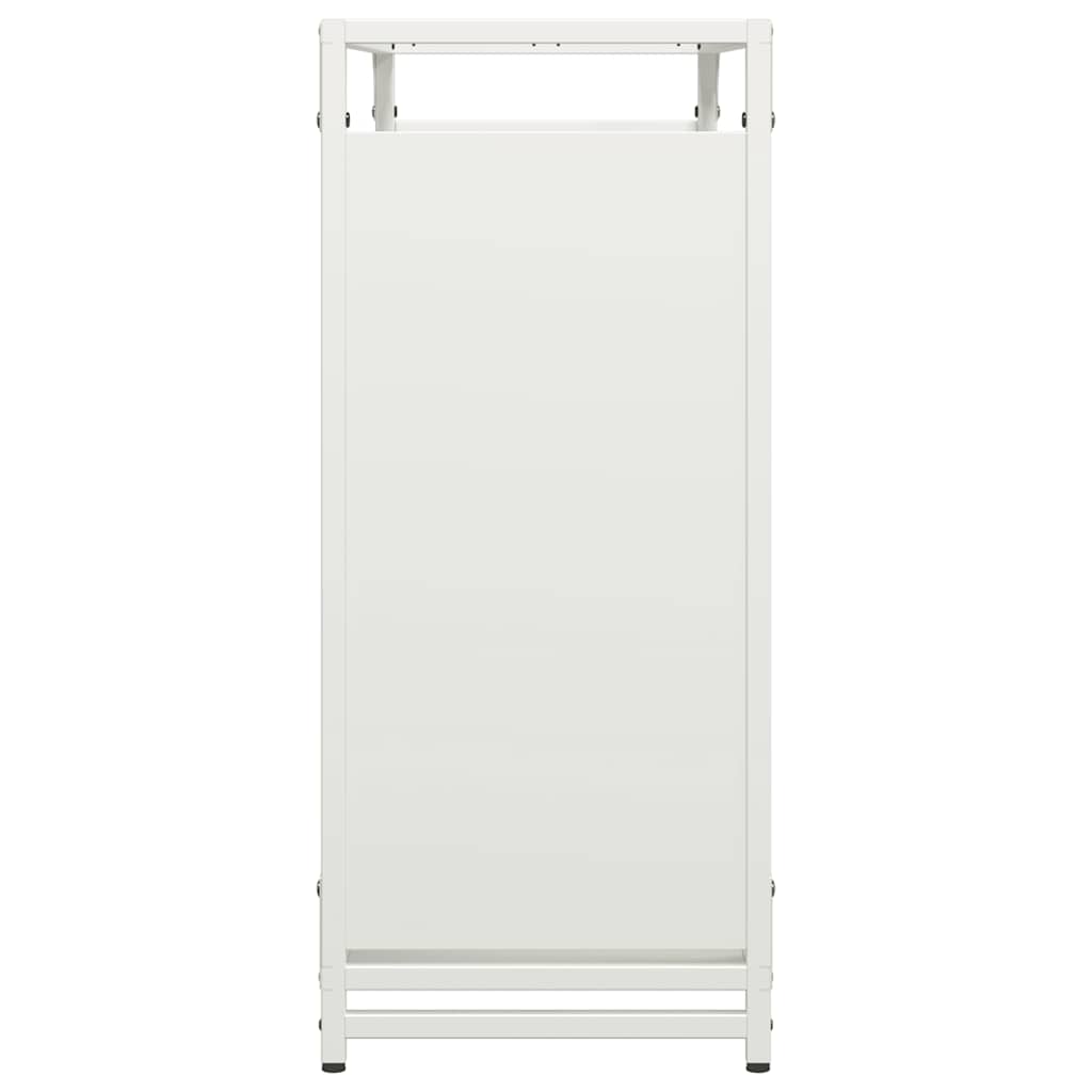 Firewood Rack White 90 x 28 x 65 cm Cold Rolled Steel