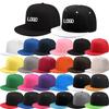 Быстрая кастомизация 6-панельные кепки Snapback Однотонные бейсболки с пустым козырьком Хип-хоп кепки Snapback для спортивных акций