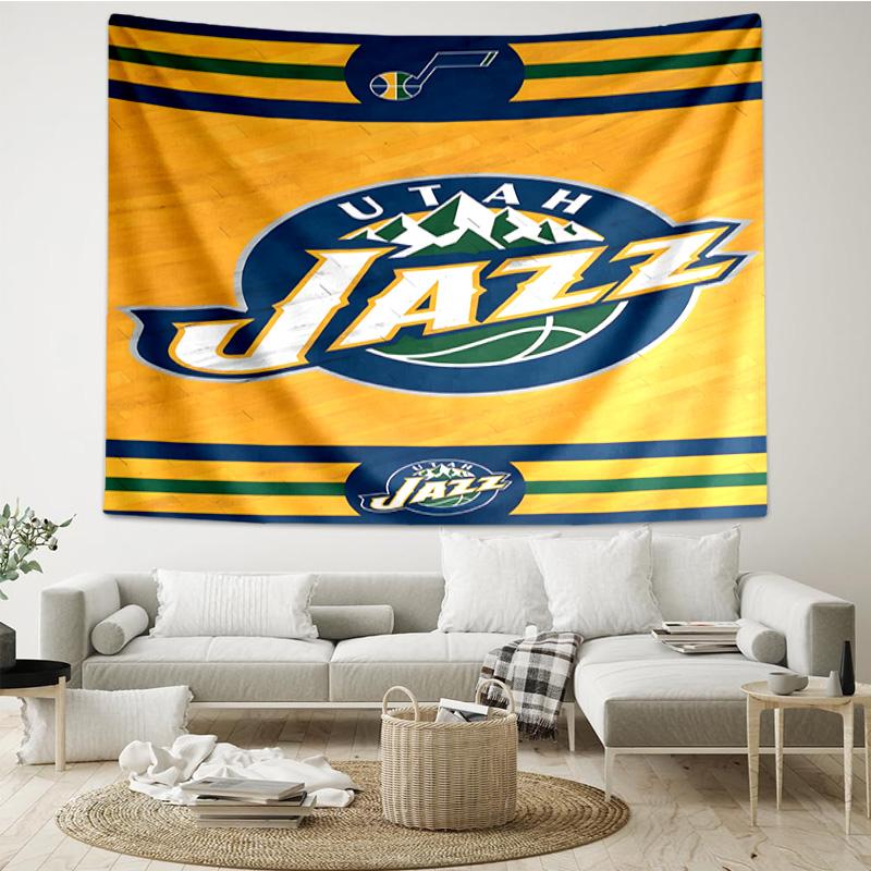 Jazz Basketball Team Quick-Dry Tapestry Hanging for Bedroom,Livingroom, Playroom,Decor Art Room Wall Tapestry Holiday and Birthday Gifts
