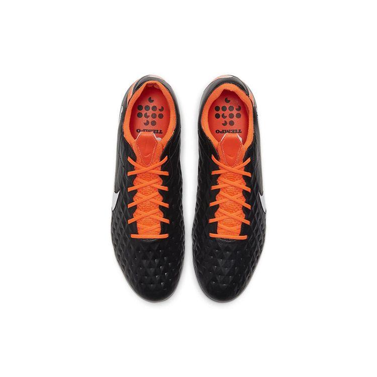 Nike Tiempo Legend 8 Elite FG Black Total Orange Мужские кроссовки Белые CI7587-018