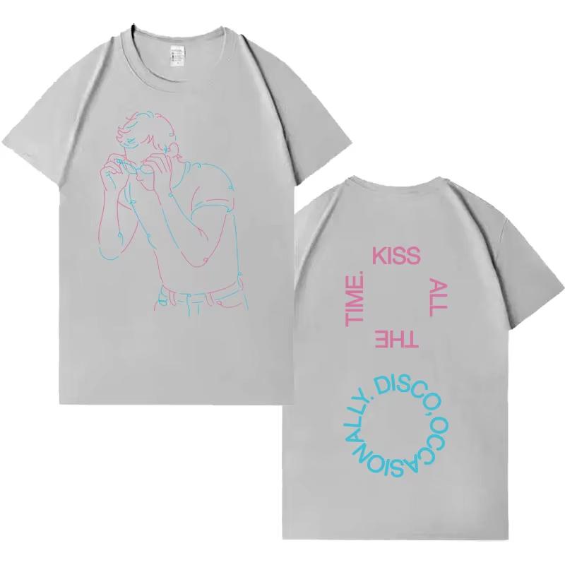 2026 Album Kiss All The Time Tshirt Singer HarryStyle Graphic Printing Hip Hop Unisexs Womens Clothing Summer Cotton Tshirt