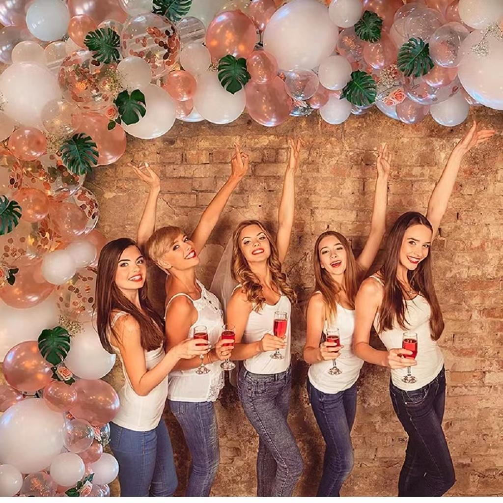 Набор цепочек из воздушных шаров цвета розового золота, Пакет для оформления атмосферы на день рождения, Принадлежности для вечеринок, свадеб и праздников