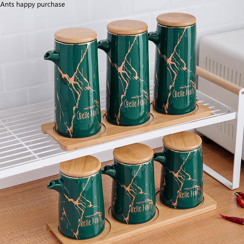 Керамическая банка для масла, банка для специй, коробка для приправ, бутылочки для приправ, кухонный контейнер для специй, горшочек для уксуса, бутылочки для приправ, органайзер для специй