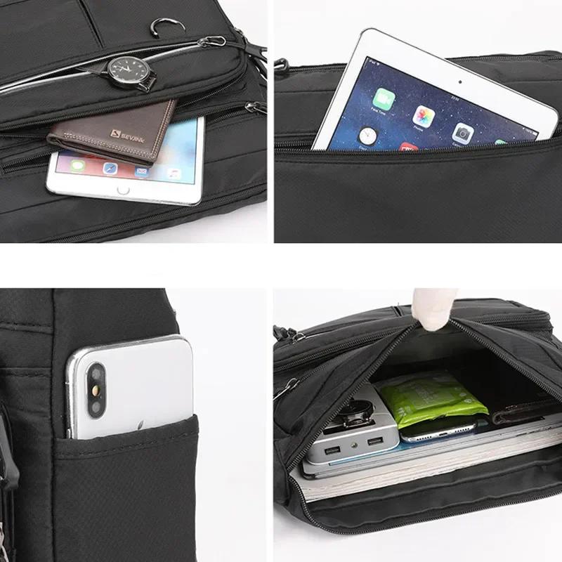 New Shoulder Men's Bag Waterproof Oxford Luxury Design Crossbody Handbag Large Capacity Messenger Bags for Men