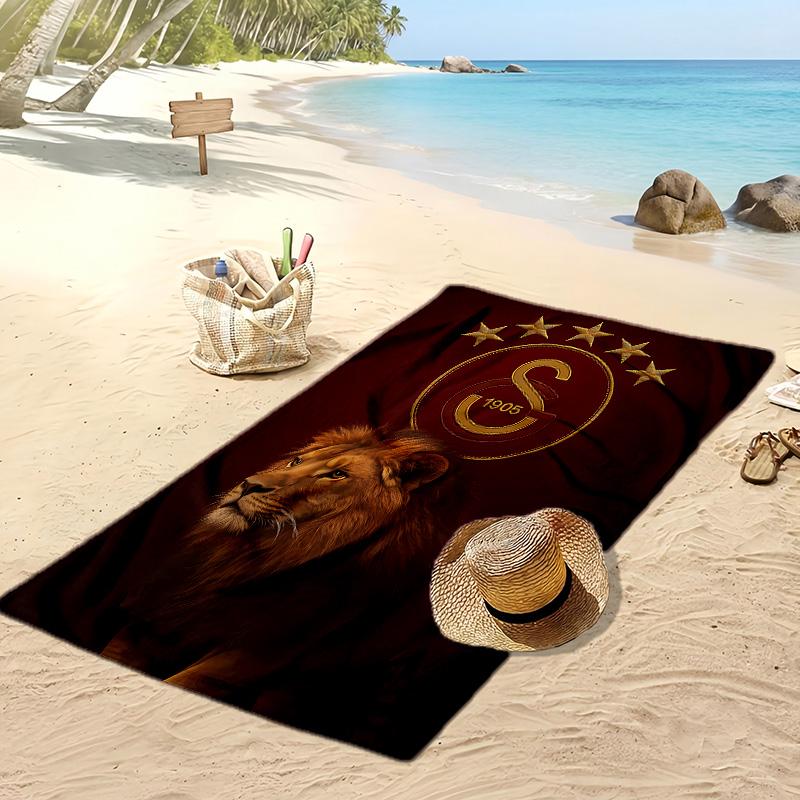 Galatasaray Printed Beach Towel Quick Dry Soft TowelPortable Large Rectangular Beach Blanket for Travel Swimming Pool