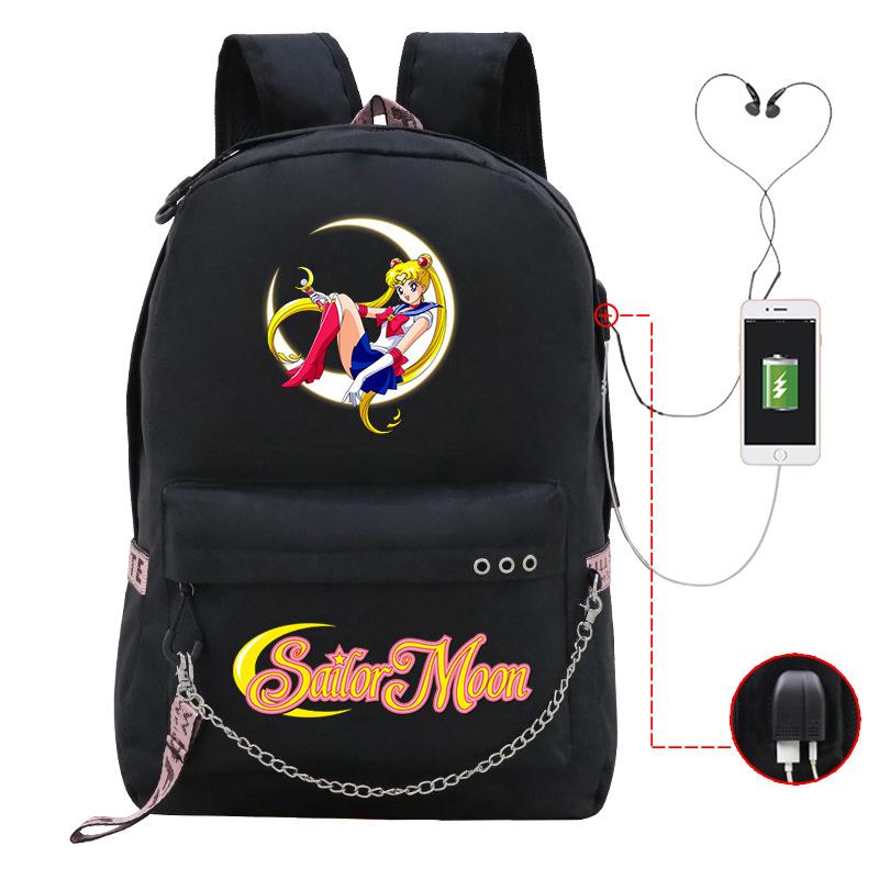 Campus Sweet Small Fresh Peripheral Animation School Bag Girls Students Lightweight Fashion Casual Backpack