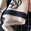 Шарф Модный цветочный принт женский искусственная шерсть накидка на голову платок осень и зима теплый подарок, шарф женский зимний кашемир