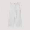 She Smiss White Flap Pocket Wide Cotton Pants Swwslp11100 Ow