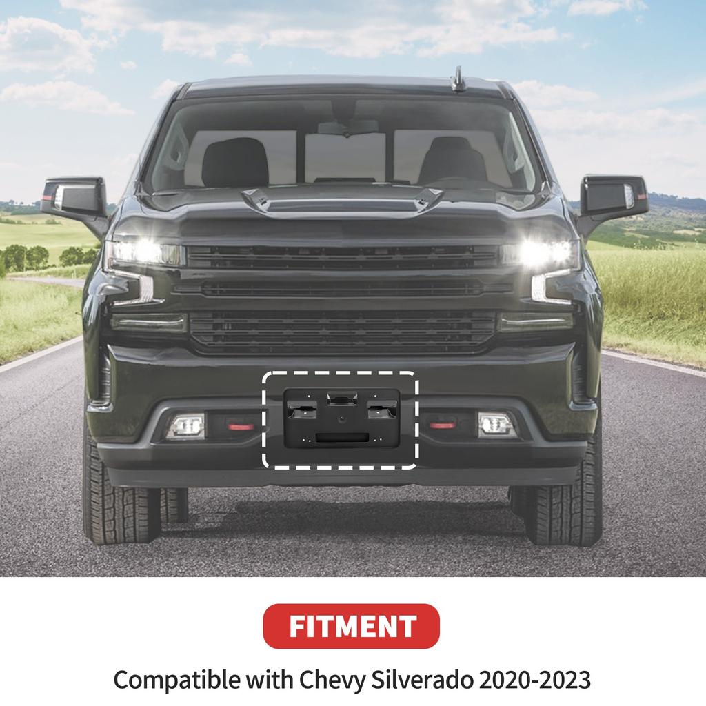 Рамка-держатель номерного знака с кронштейном для Chevrolet Silverado -23