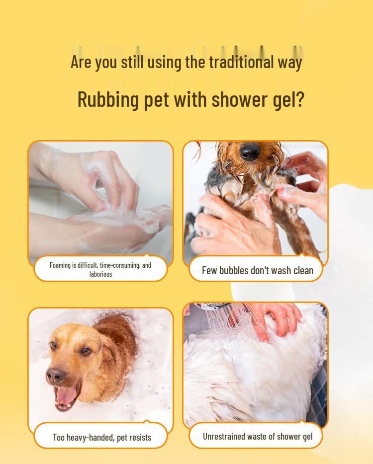 Laiwang Pet Bath Foaming Device - Little Yellow Duck Bubble Machine for Dogs and Cats