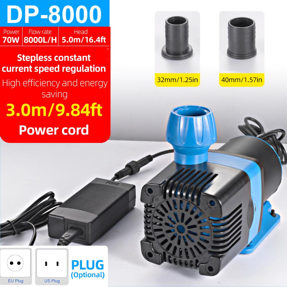 Погружной водяной насос производительностью 8000 л/ч — водяной насос с регулируемой частотой, технология синусоидальной волны, сверхтихий постоянный ток