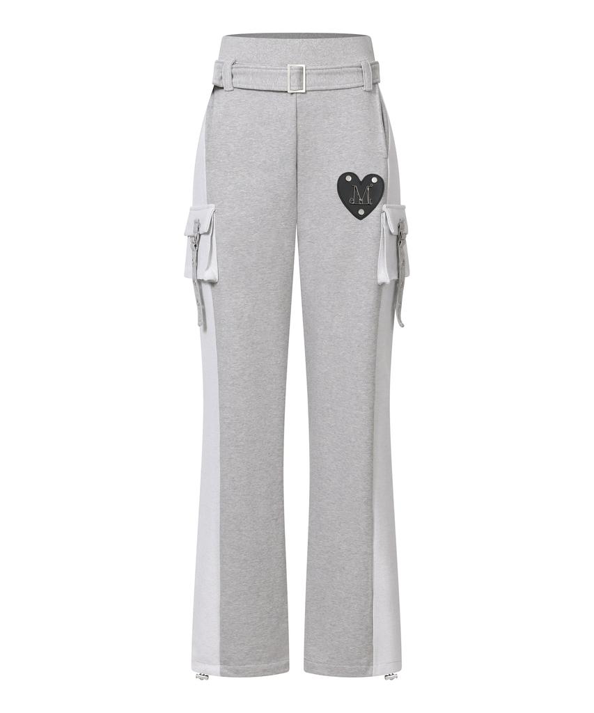 MUCENT Molve Metal Logo Belted Sweatpants (2 Colors)