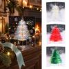 Premium Quality Decorative Paper Card 3D Christmas Tree Greeting Card, Glitter Pop Up Cards Winter Holiday for New Year Xmas Party Favors Exquisite