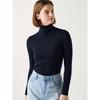 Uniqlo Свитер с воротником-стойкой из мериносовой шерсти
