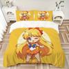 Sailor Moon Adventure Print 3Pcs Bedding Setduvet Cover With 2 Bedropillowcase Home Birthday Gift