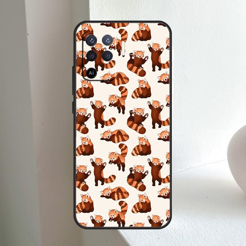 Красная панда Милое животное Для OPPO A80 A60 A40 A5 A6 Pro A15 A17 A57 A16 A76 A96 A18 A38 A58 A78 A98 A54 A74 A94 Чехол