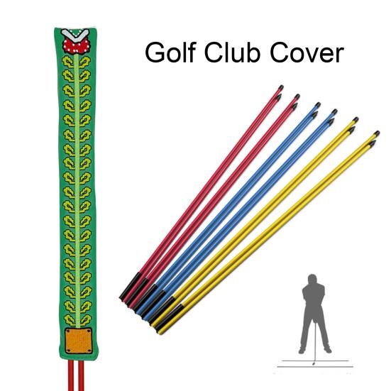Чехол для клюшки для гольфа, устойчивый к царапинам, износостойкий дизайн с вышивкой, защитный чехол для клюшки для гольфа, аксессуары для оборудования