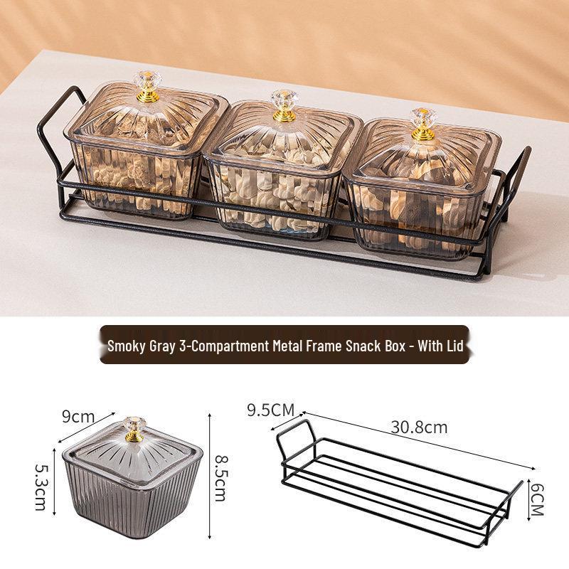 Креативная пластиковая тарелка с отделениями для закусок для гостиной или бара