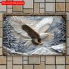 2D Плоский 30*20 см, Квадратная деревянная табличка на тему орла, Универсальный декор для дома, бара, кухни и т. д., Многоцелевое использование, Декоративный настенный плакат.