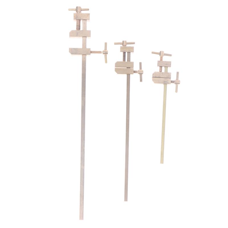 Деревообработка Латунный Японский Деревянный Струбцина F-образная Регулируемая Губка С Накатными Зажимными Винтами Столярное Дело Миниатюрный Быстрозажимной