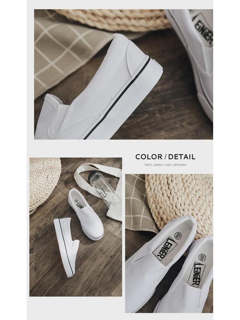 Весенний тренд, расписанные вручную белые парусиновые туфли-слипоны, унисекс, парный стиль, эластичные кроссовки