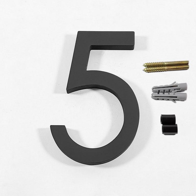 0-9 Плавающий Номер Дома Дверная Табличка Современная Дверь Дома На Открытом Воздухе Черные Цифры Адресная Табличка Тире Знак Слэш