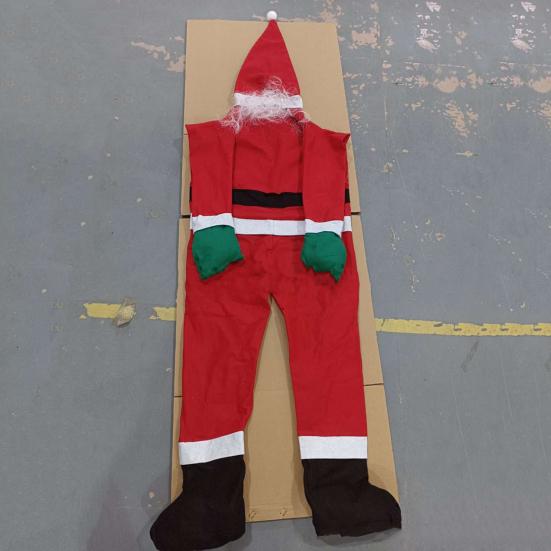 Светящийся подвесной Санта-Клаус, большой, поднимающийся Санта-Клаус, украшение для одежды, забавный, милый, рождественский кулон для двери автомобиля дома