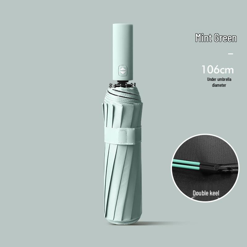 Dual-Use Extra-Large Folding Umbrella: Anti-UV, Rain or Shine, For Two