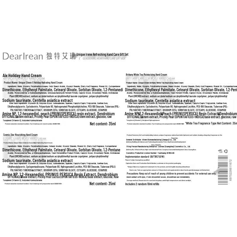 Dear Irean Classic Hydrating Hand Cream Gift Set