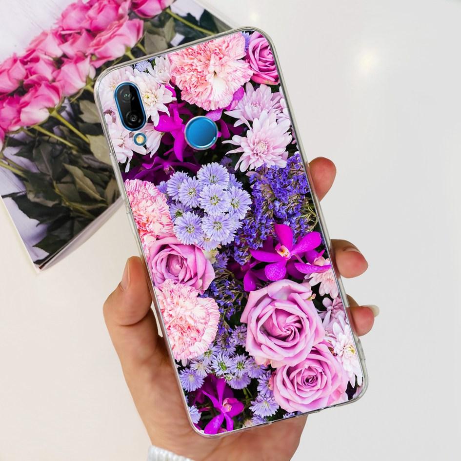 Чехол для Huawei P20 Lite Чехол Милый Астронавт Мультяшный Тонкий Прозрачный Мягкий Силикон Задняя Крышка Телефона Для Huawei P20Lite ANE-LX2 Funda