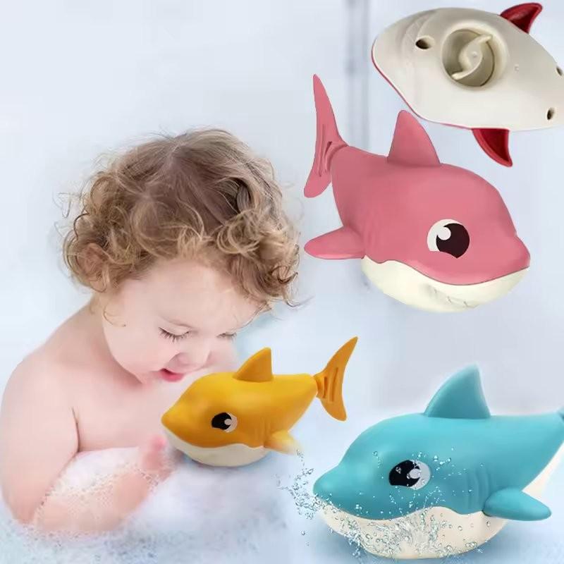 Baby Summer Cartoon Water Play Toy With Wind Up Chain Outdoor Beach Swimming Clockwork Toys Baby Bathroom Toy For Children