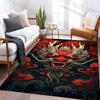 New Shelves! Oriental Dragon Printed Carpet, Living Room Bedroom Office Area Children's Room Rugs, Non-slip Machine Washable Mat