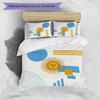 Argentina Football Printed Bedding 3 Piece Set Cozy Breathable Bed Cover Set as Housewarming Holiday Gift