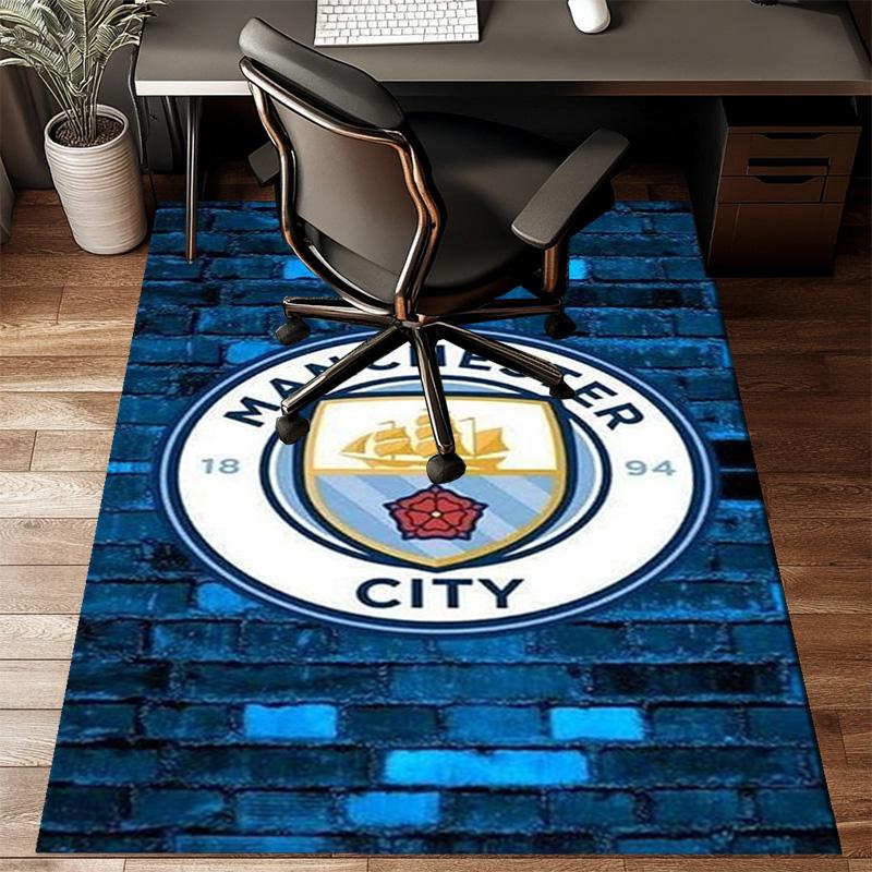 Коврик для офисного кресла с принтом City Football Club, Коврик для прихожей, Ковры для гостиной, спальни, Рождественские подарки